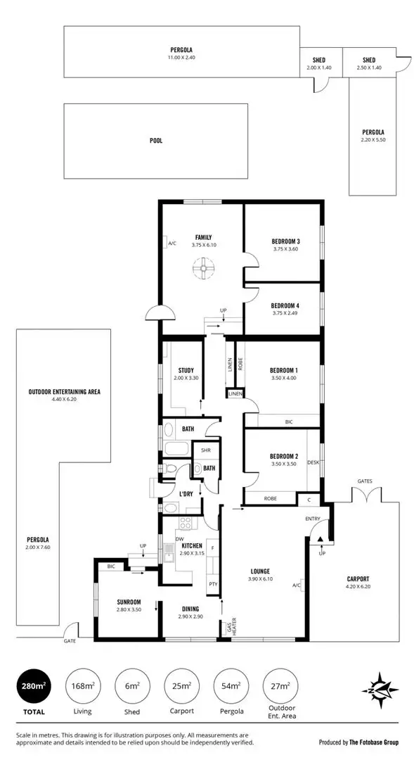 Floorplan of Homely house listing, 4 Esperance Terrace, Valley View SA 5093