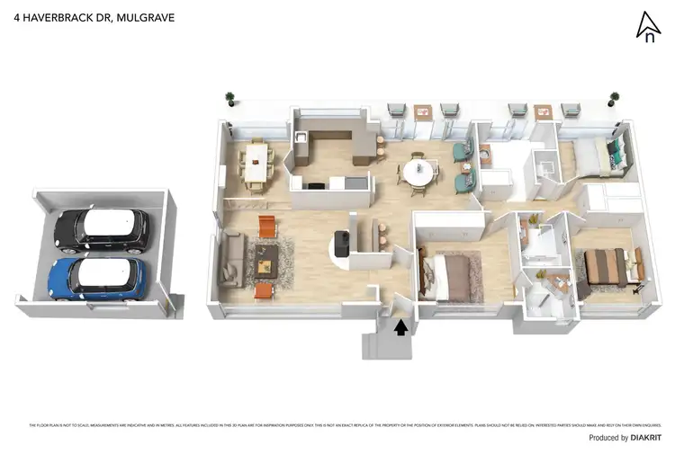 Floorplan of Homely house listing, 4 Haverbrack Drive, Mulgrave VIC 3170