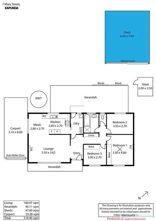Floorplan of Homely house listing, 7 Mary Street, Kapunda SA 5373