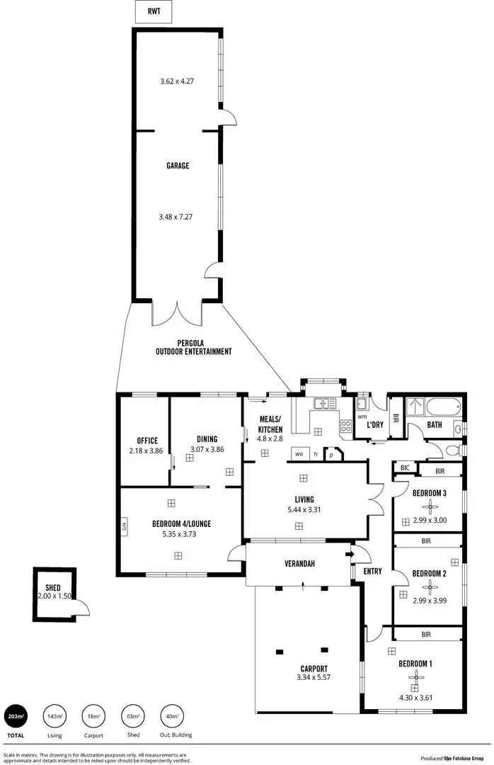 Floorplan of Homely house listing, 14 Derby Street, Grange SA 5022