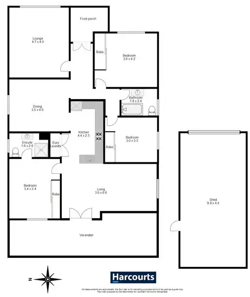 Floorplan of Homely house listing, 19 Phillipson Street, Wangaratta VIC 3677