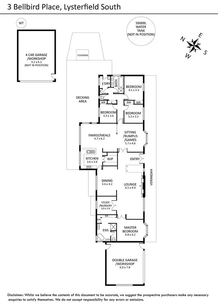 Floorplan of Homely house listing, 3 Bellbird Place, Lysterfield South VIC 3156