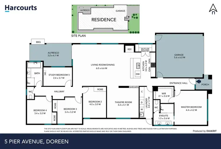 Floorplan of Homely house listing, 5 Pier Avenue, Doreen VIC 3754