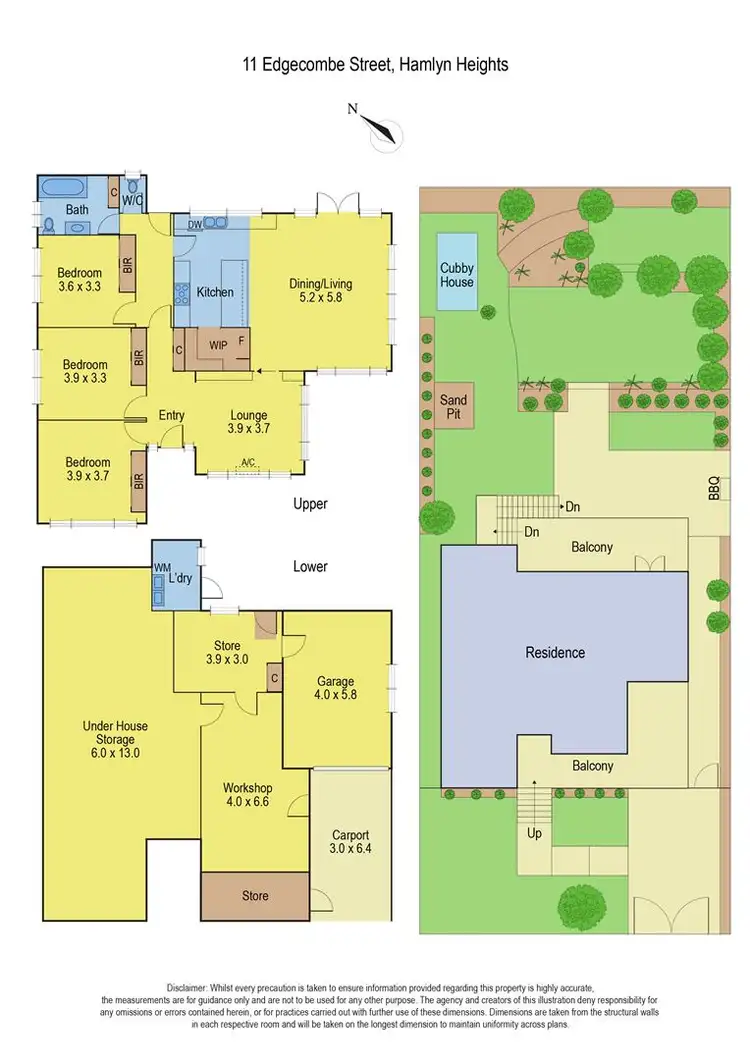 Floorplan of Homely house listing, 11 Edgecombe Street, Hamlyn Heights VIC 3215