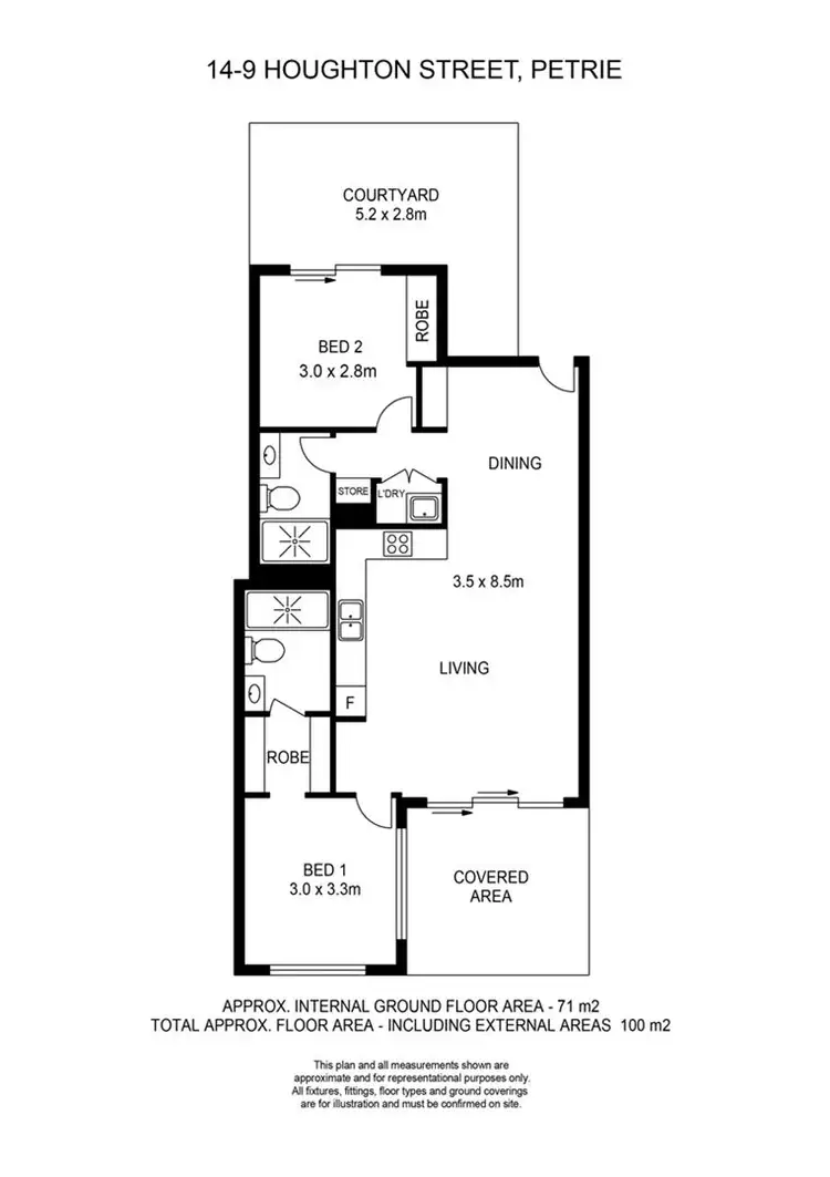 Floorplan of Homely unit listing, 8/9 Houghton Street, Petrie QLD 4502