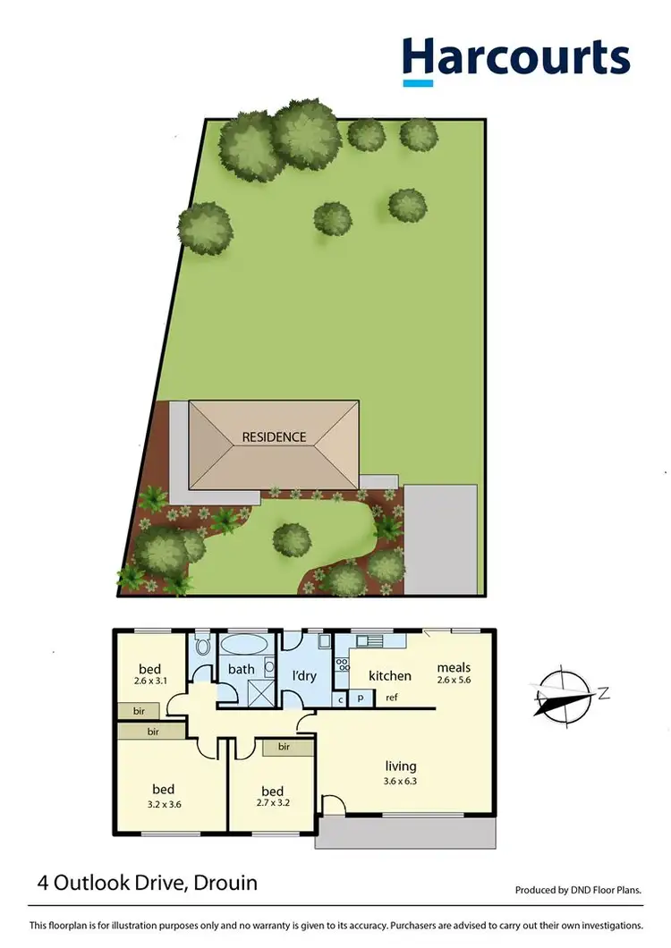 Floorplan of Homely house listing, 4 Outlook Drive, Drouin VIC 3818