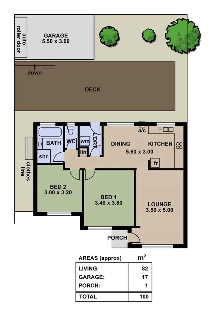 Floorplan of Homely unit listing, 17/48 Sunnymeade Drive, Aberfoyle Park SA 5159