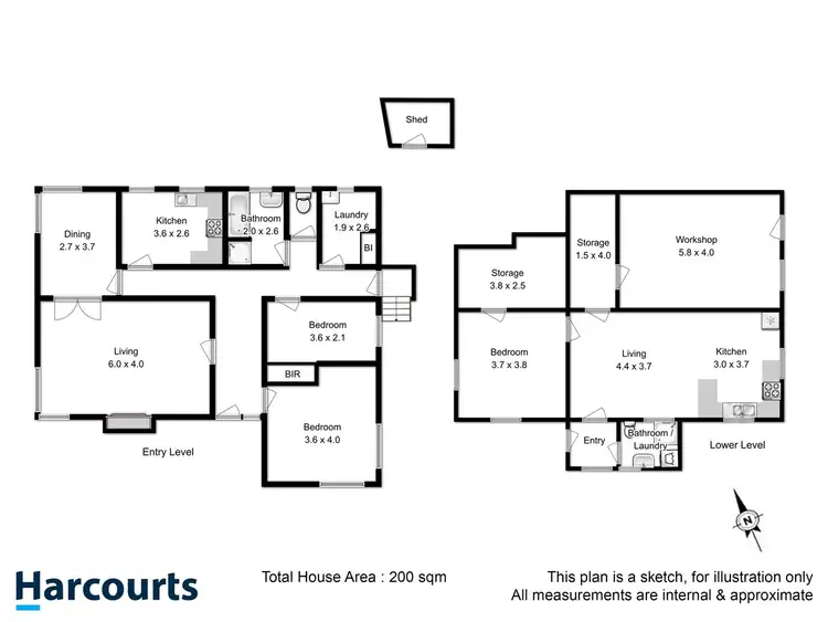 Floorplan of Homely house listing, 6 Henry Street, West Hobart TAS 7000