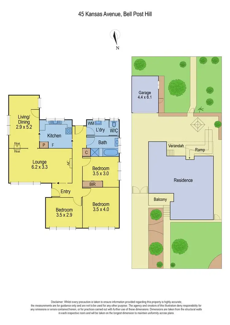 Floorplan of Homely house listing, 45 Kansas Avenue, Bell Post Hill VIC 3215