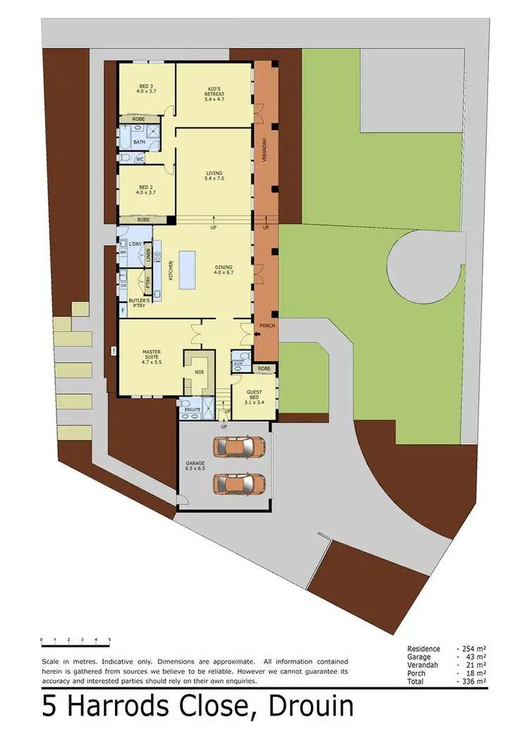 Floorplan of Homely house listing, 5 Harrods Close, Drouin VIC 3818