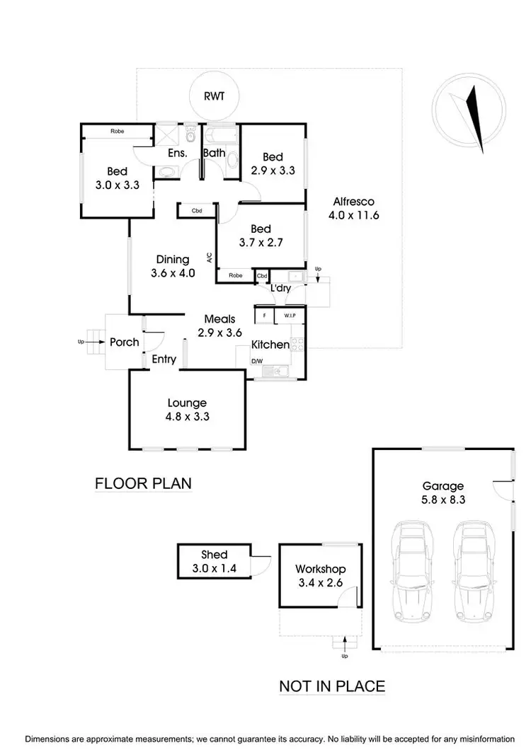 Floorplan of Homely house listing, 8 Dudley Avenue, Wantirna VIC 3152