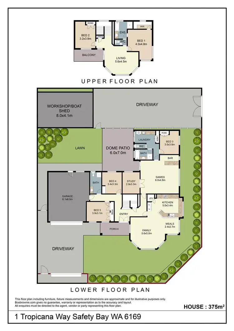 Floorplan of Homely house listing, 1 Tropicana Way, Safety Bay WA 6169