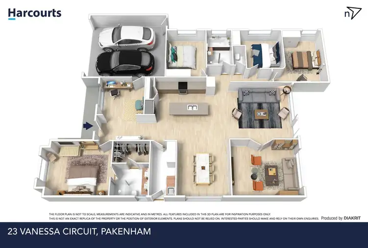 Floorplan of Homely house listing, 23 Vanessa Circuit, Pakenham VIC 3810