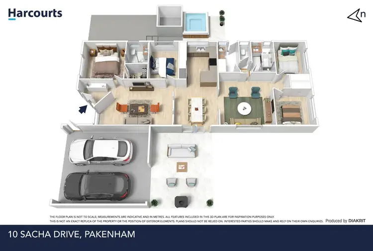 Floorplan of Homely house listing, 10 Sacha Drive, Pakenham VIC 3810