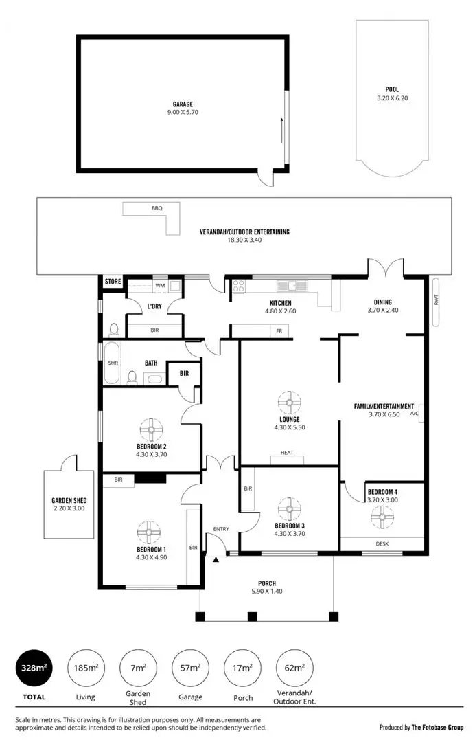 Floorplan of Homely house listing, 7 Hodgeman Road, Pennington SA 5013