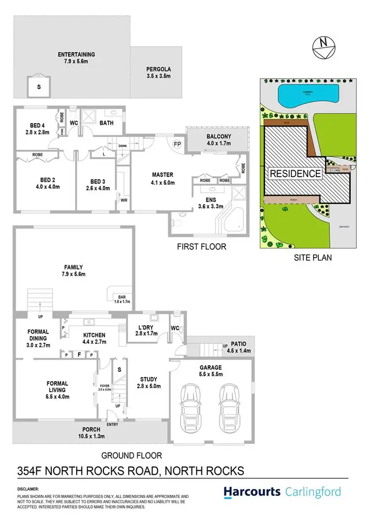 Floorplan of Homely house listing, 354F North Rocks Road, Carlingford NSW 2118