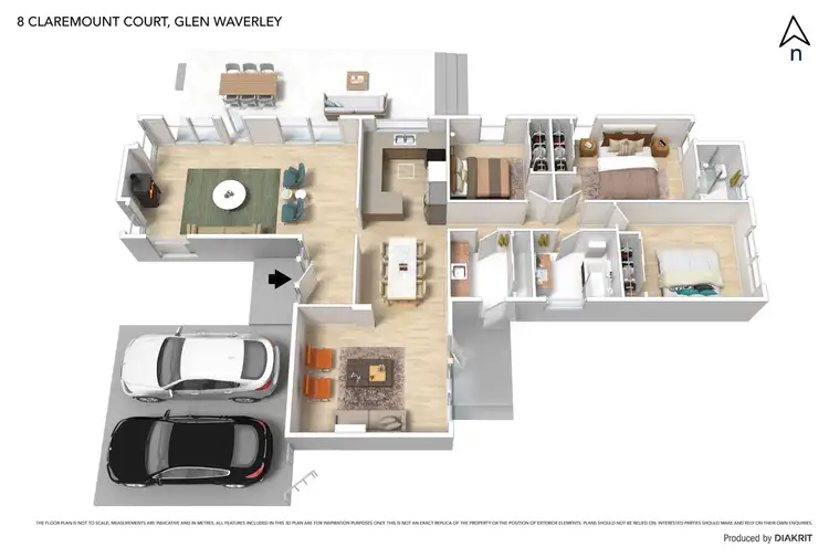 Floorplan of Homely house listing, 8 Claremount Court, Glen Waverley VIC 3150