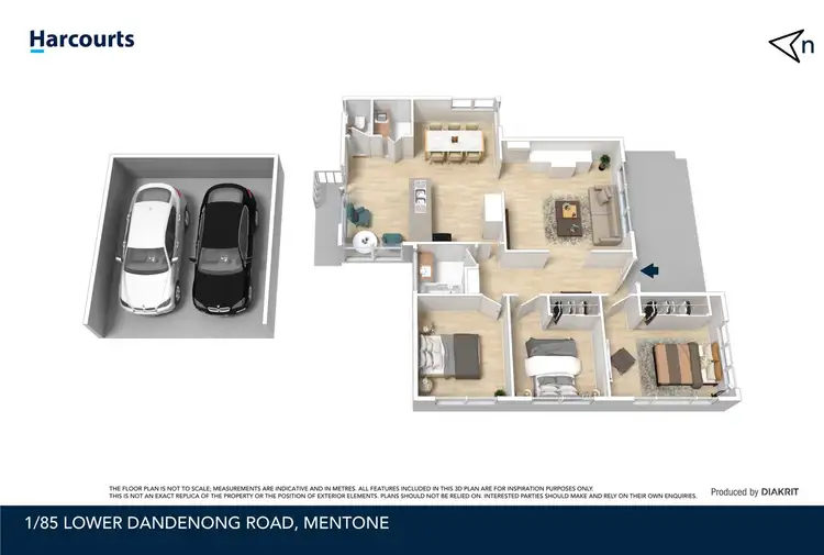 Floorplan of Homely unit listing, 1/85 Lower Dandenong Road, Mentone VIC 3194