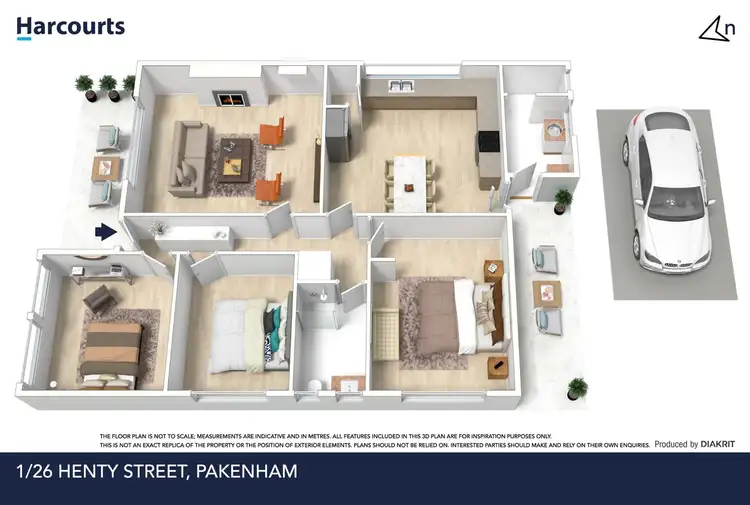 Floorplan of Homely unit listing, 1/26 Henty Street, Pakenham VIC 3810