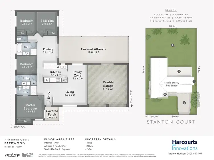 Floorplan of Homely house listing, 7 Stanton Court, Parkwood QLD 4214
