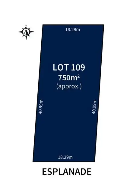 Floorplan of Homely land listing, 54 Esplanade, Middleton SA 5213