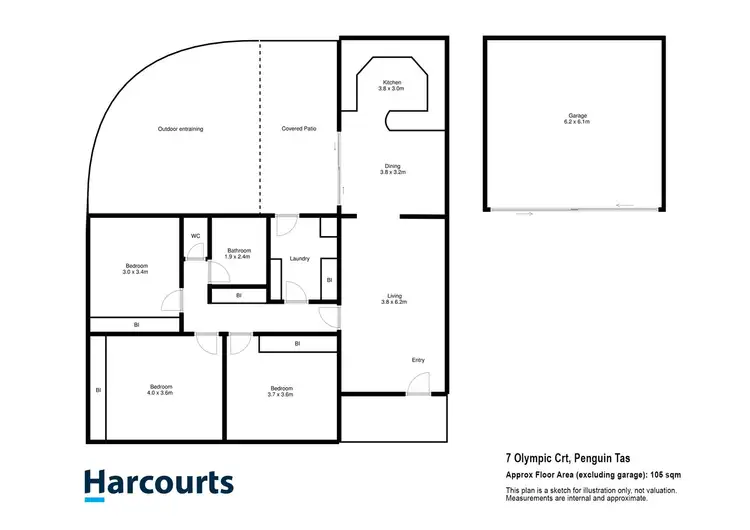 Floorplan of Homely house listing, 7 Olympic Court, Penguin TAS 7316