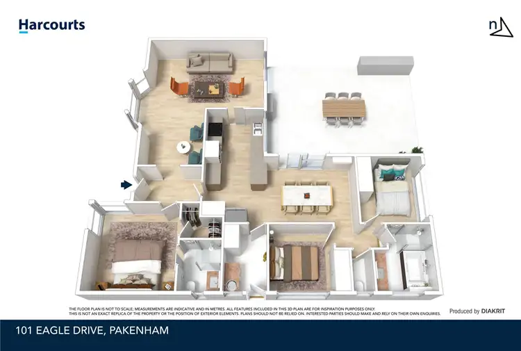 Floorplan of Homely house listing, 101 Eagle Drive, Pakenham VIC 3810