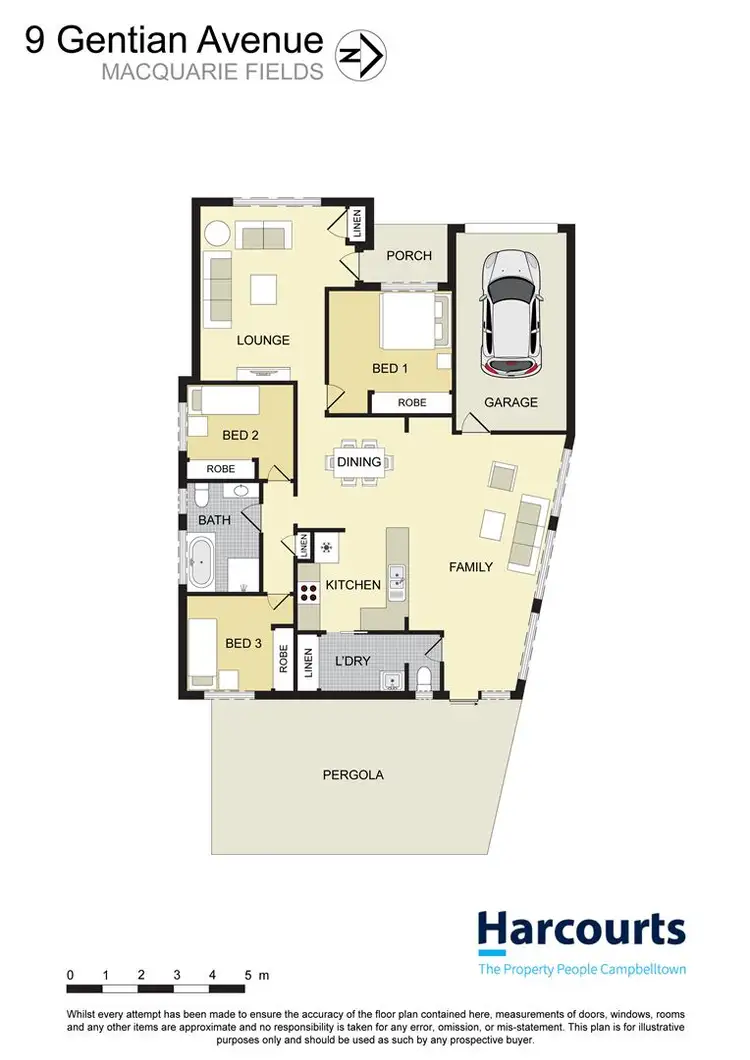 Floorplan of Homely house listing, 9 Gentian Avenue, Macquarie Fields NSW 2564