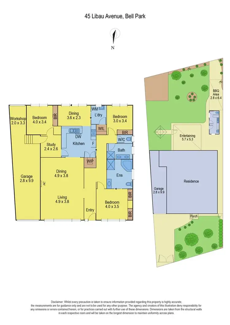 Floorplan of Homely house listing, 45 Libau Avenue, Bell Park VIC 3215