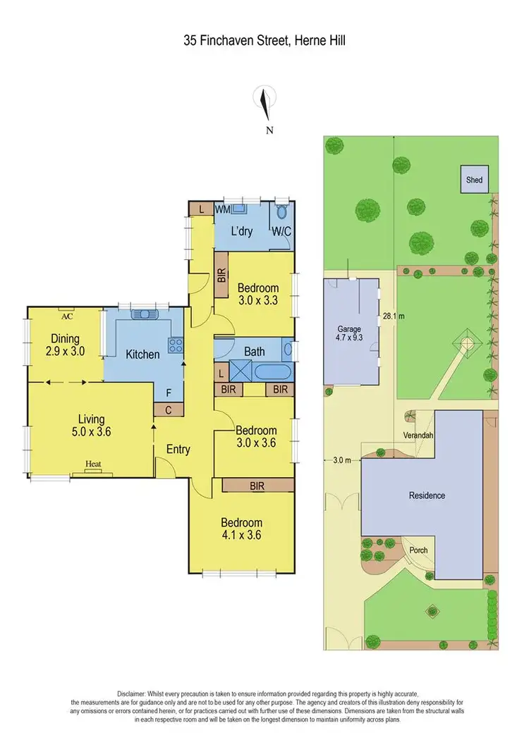 Floorplan of Homely house listing, 35 Finchaven Street, Herne Hill VIC 3218