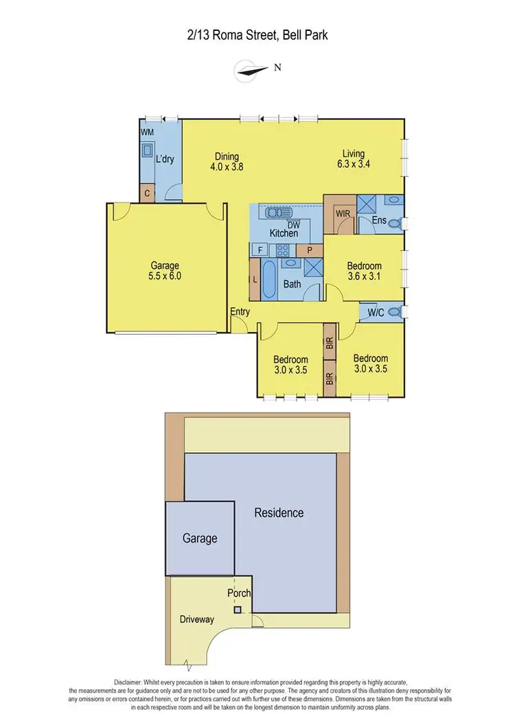 Floorplan of Homely unit listing, 1/13 Roma Street, Bell Park VIC 3215