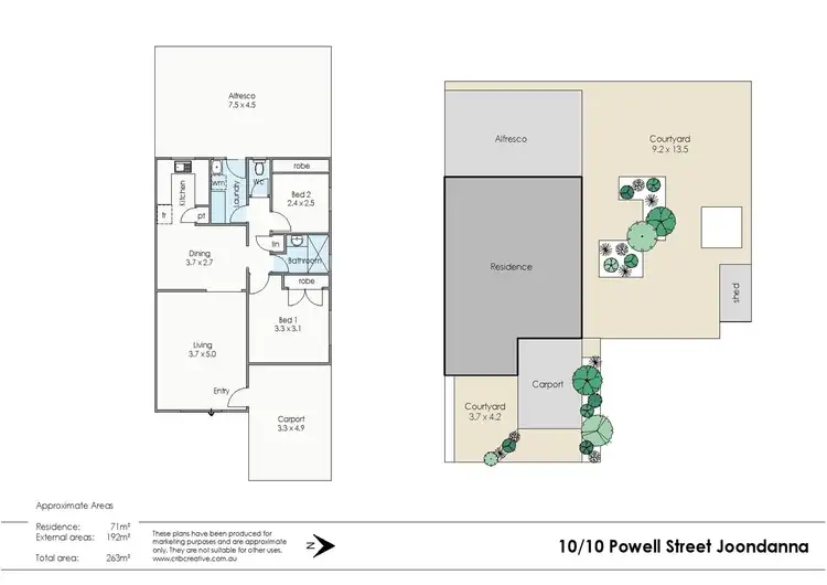 Floorplan of Homely villa listing, 10/10 Powell St, Osborne Park WA 6017