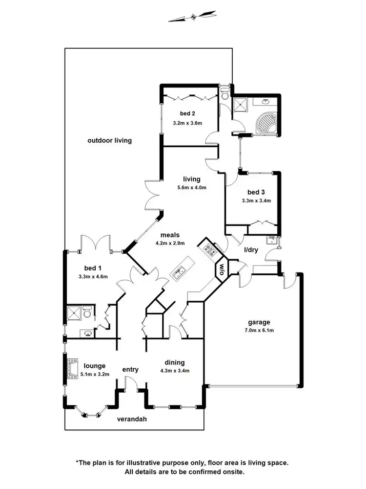 Floorplan of Homely house listing, 4 Gingham Place, Berwick VIC 3806
