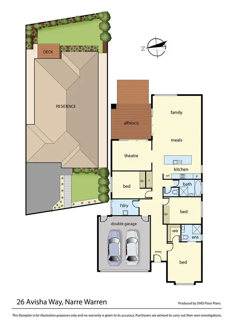 Floorplan of Homely house listing, 26 Avisha Way, Narre Warren VIC 3805