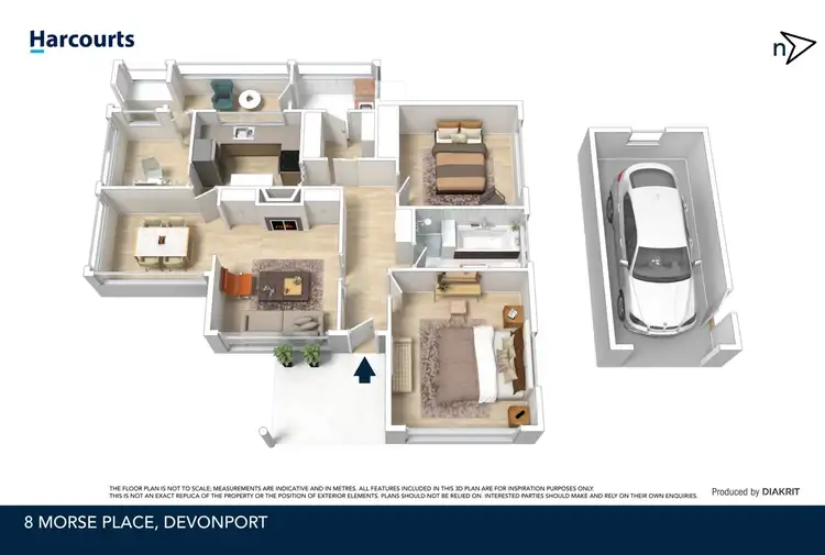 Floorplan of Homely house listing, 8 Morse Place, Devonport TAS 7310
