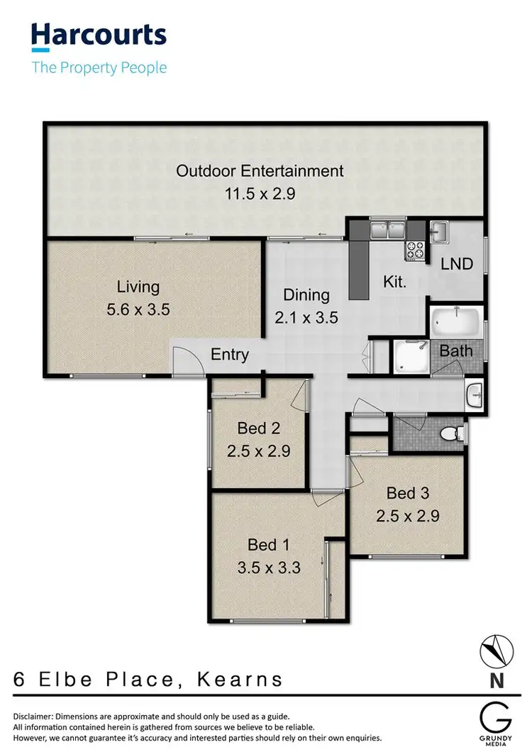 Floorplan of Homely house listing, 6 Elbe Place, Kearns NSW 2558