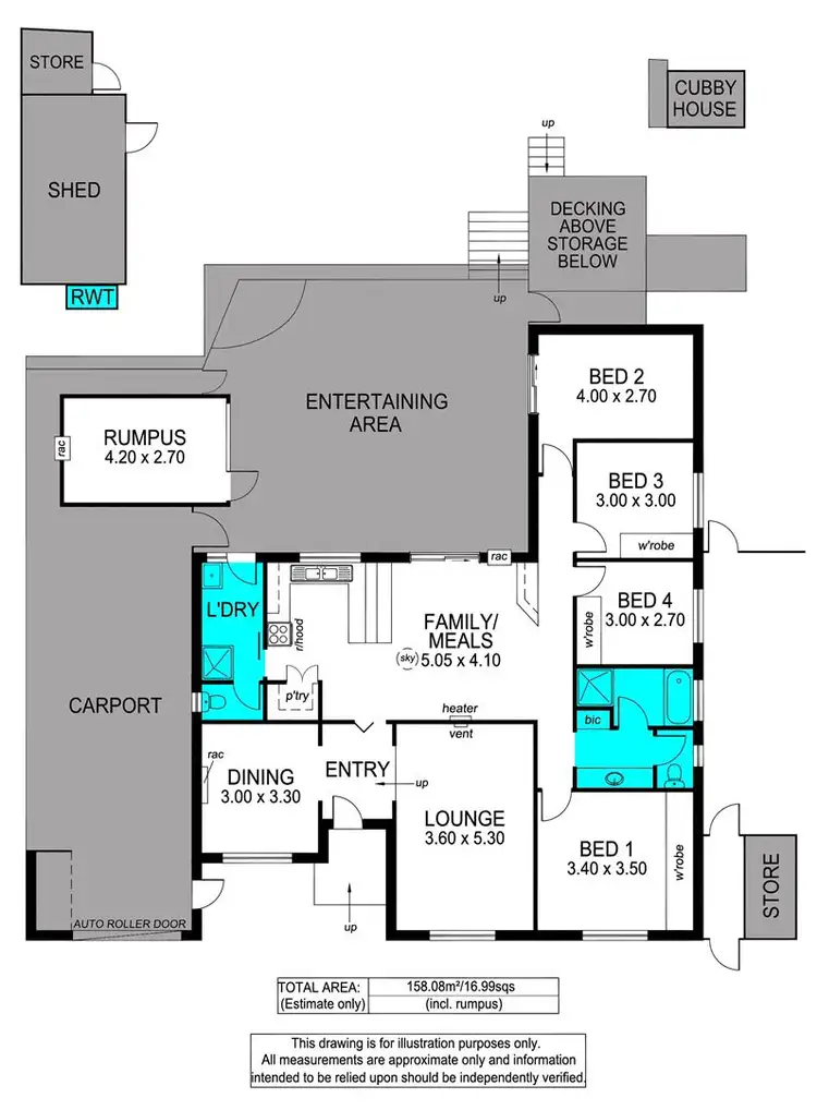 Floorplan of Homely house listing, 176 Perry Barr Road, Hallett Cove SA 5158