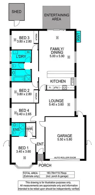 Floorplan of Homely house listing, 7 Tatura Road, Munno Para West SA 5115