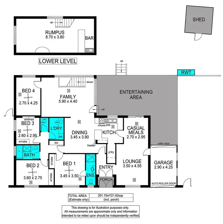 Floorplan of Homely house listing, 19 Elena Crescent, Hallett Cove SA 5158