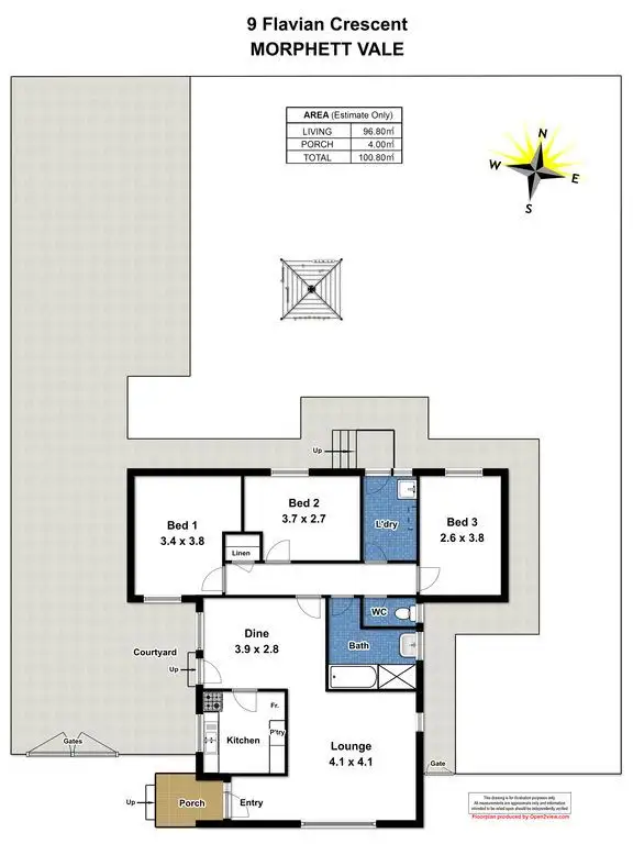 Floorplan of Homely house listing, 9 Flavian Crescent, Morphett Vale SA 5162