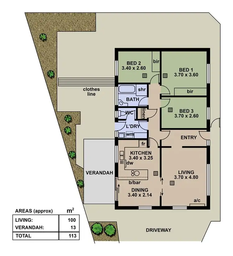 Floorplan of Homely house listing, 5 Mark Court, Morphett Vale SA 5162