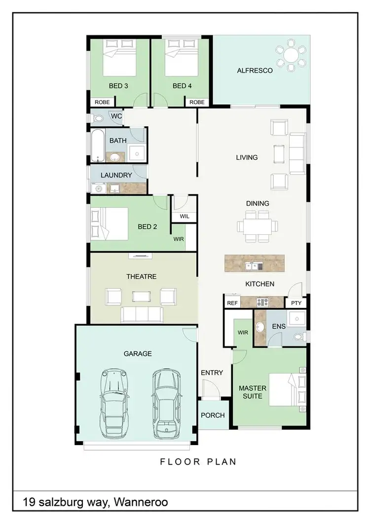 Floorplan of Homely house listing, 19 Salzburg Way, Wanneroo WA 6065