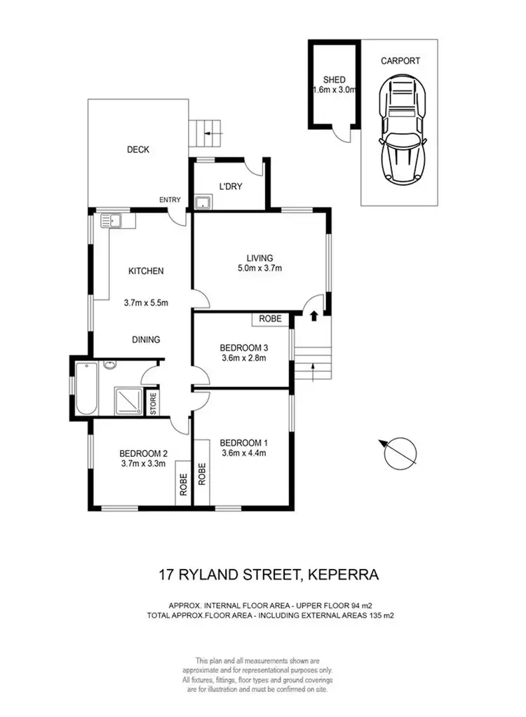 Floorplan of Homely house listing, 17 Ryland Street, Keperra QLD 4054