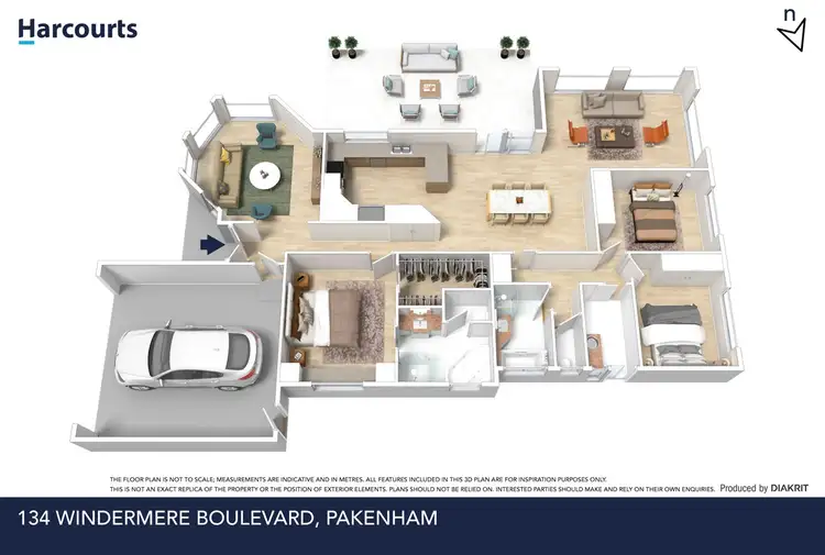 Floorplan of Homely house listing, 134 Windermere Boulevard, Pakenham VIC 3810