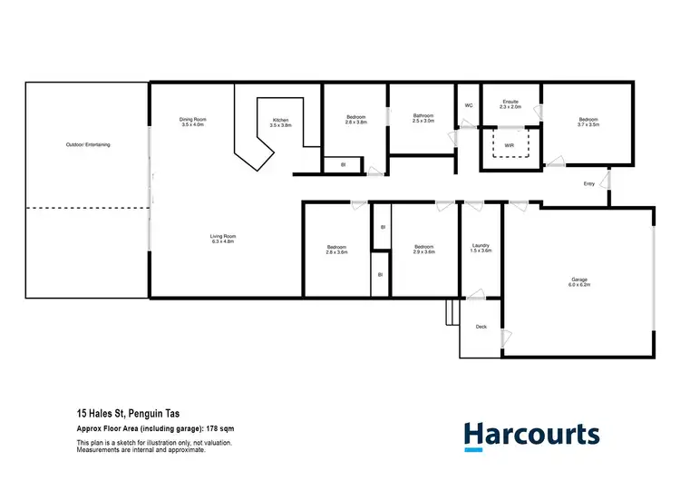 Floorplan of Homely house listing, 15 Hales Street, Penguin TAS 7316
