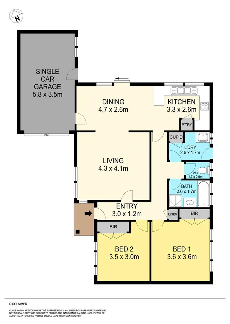 Floorplan of Homely unit listing, 4/207 Yarrowee Street, Sebastopol VIC 3356