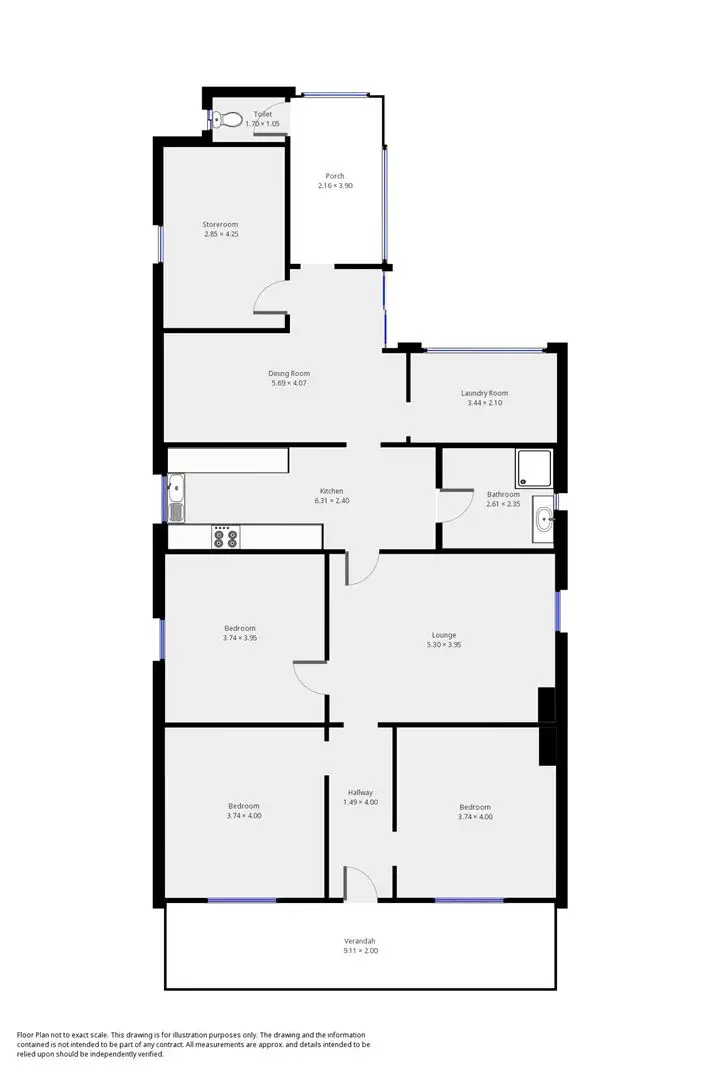 Floorplan of Homely house listing, 17 Hurlstone Street, Peterborough SA 5422
