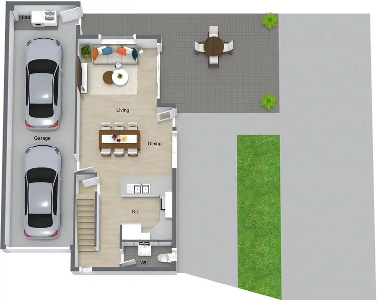 Floorplan of Homely townhouse listing, 1/69-71 Reinhold Cres, Chermside QLD 4032