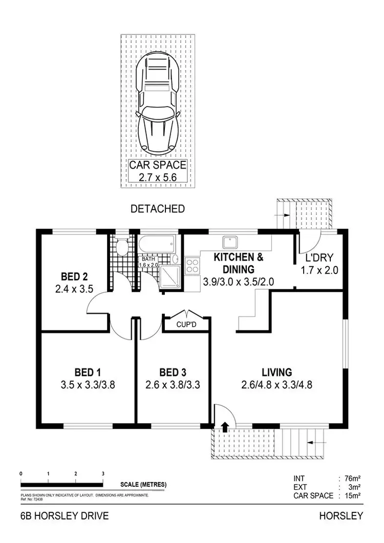 Floorplan of Homely villa listing, 6B Horsley Drive, Horsley NSW 2530