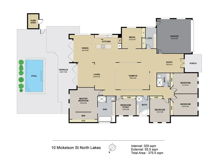 Floorplan of Homely house listing, 10 Mickelson Street, North Lakes QLD 4509
